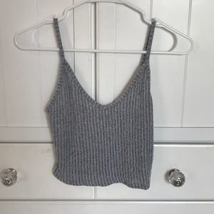 Grey crop top